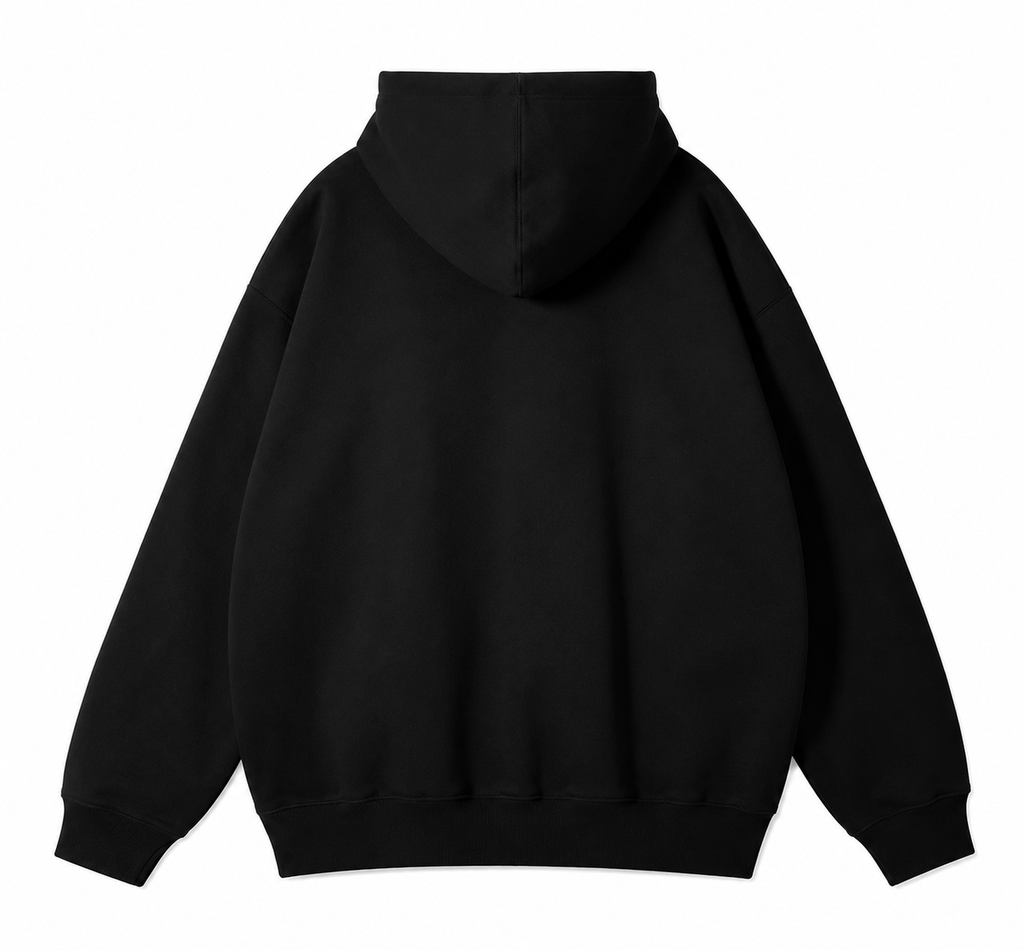 SNLL Premium Heavyweight Double Zip Hoodie | Black