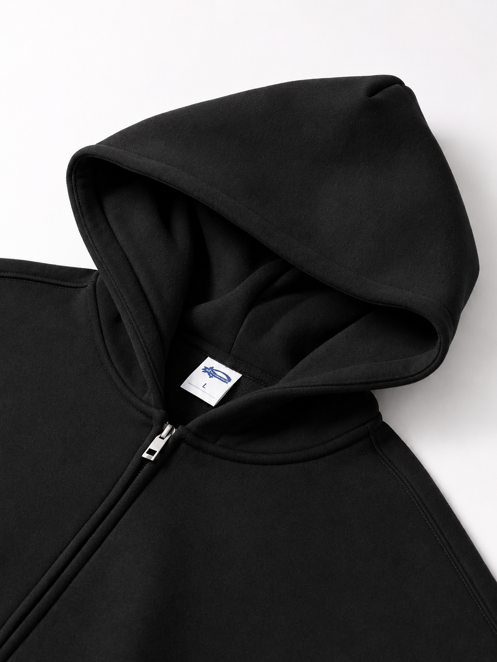 SNLL Premium Heavyweight Double Zip Hoodie | Black
