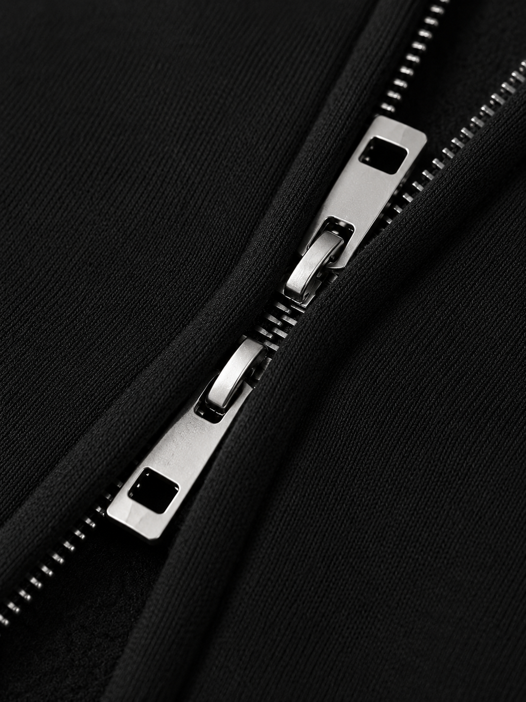 SNLL Premium Heavyweight Double Zip Hoodie | Black