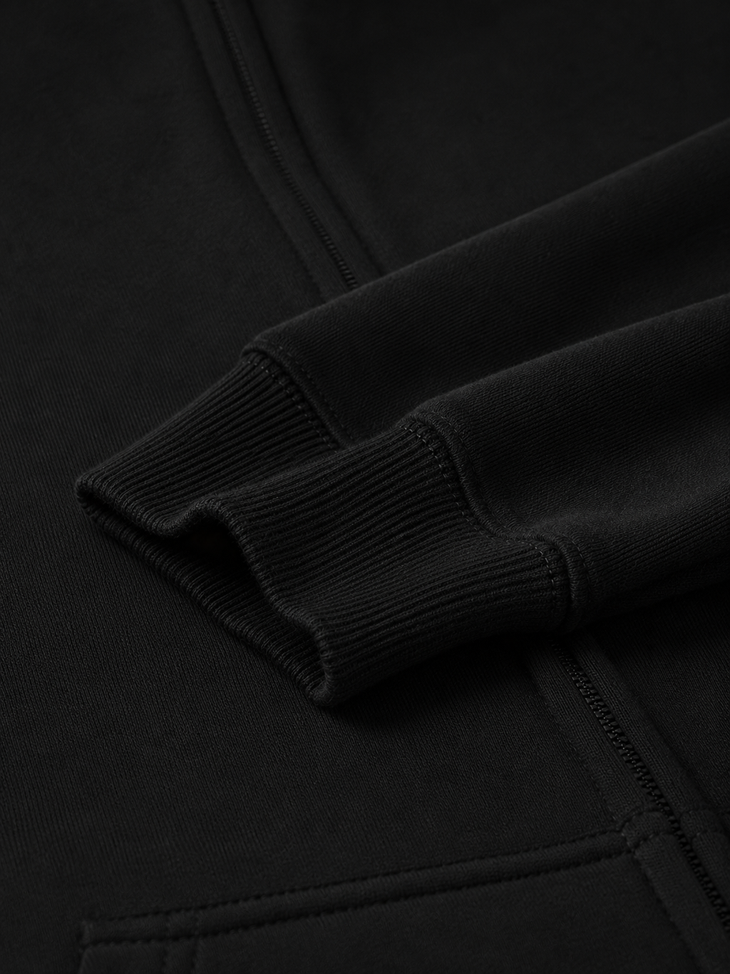 SNLL Premium Heavyweight Double Zip Hoodie | Black