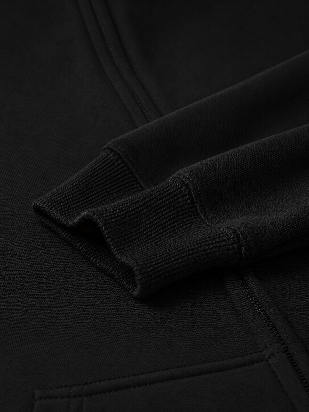 SNLL Premium Heavyweight Double Zip Hoodie | Black